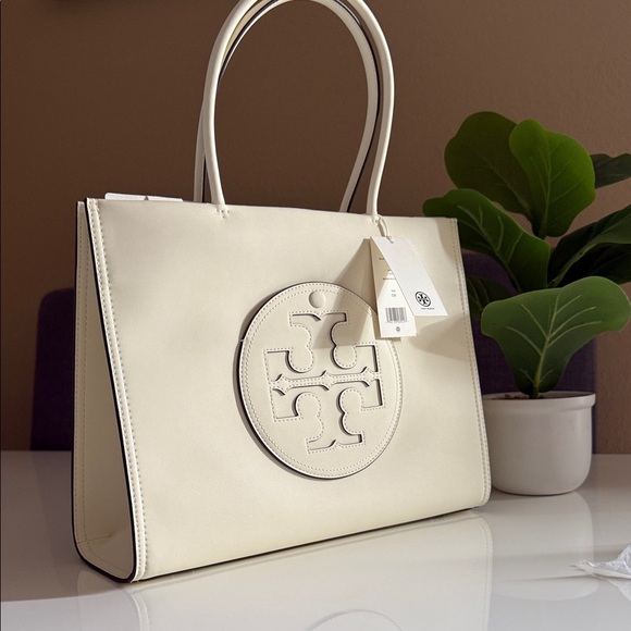 Tory Burch Handbags - NWT , tory burch ella bio small tote warm white 145612